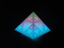 Charger l&#39;image dans la galerie, Pyramide triangle de sierpinski Luminous rainbow