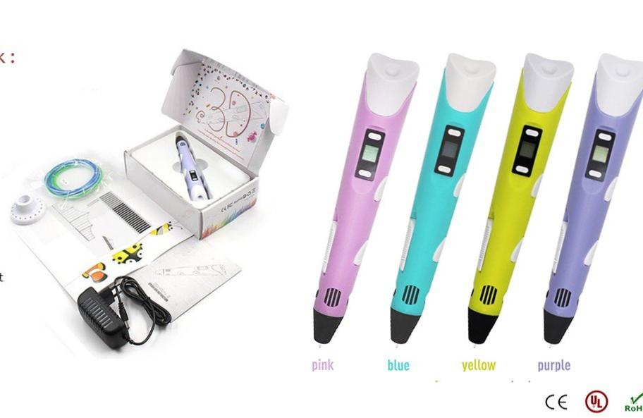 Ensemble de stylos d'impression 3D Doodle Printer Dessin 12 couleurs Ensemble de stylos d'impression 3D Doodle Printer Dessin 12 couleurs